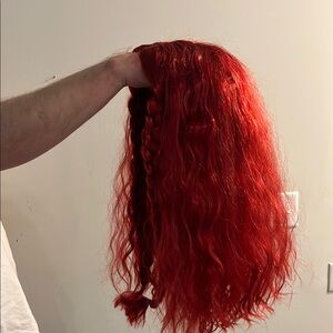 Vibrant Red Girls Wig